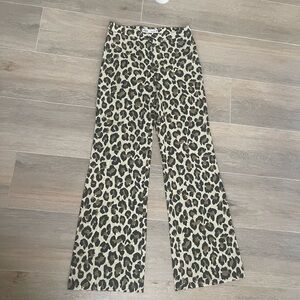 Zara Animal Print Trousers